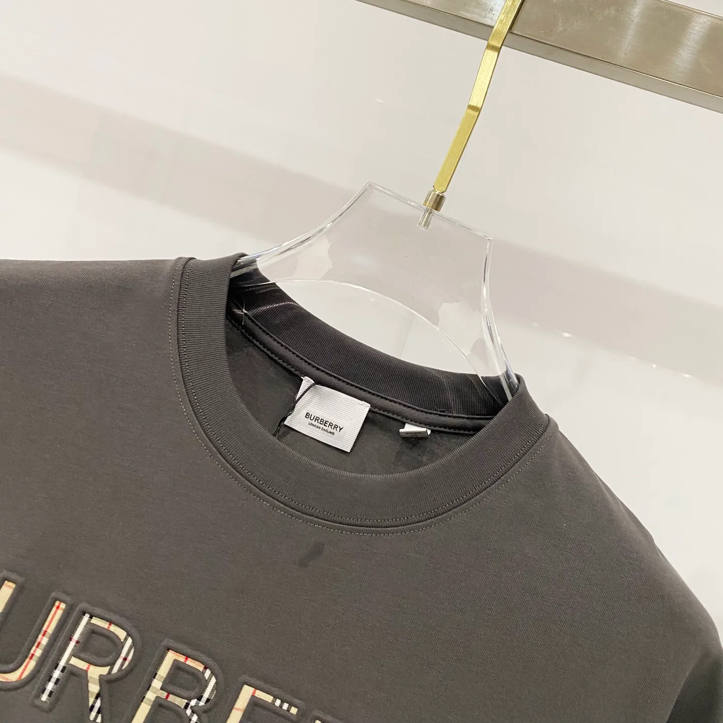 BURBERRY/ - 260 T LOGO Quality 100 ％ Versatile Size:XS-L :Black.White.Gray